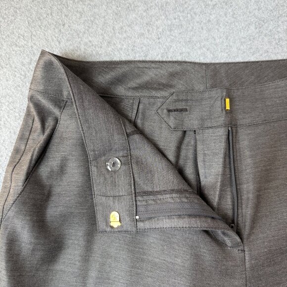 St John Womens Gray Trousers Pants Straight Leg‎ Wool Blend Office Slacks Size 8 - Picture 3 of 14